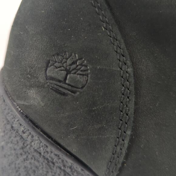 Timberland Tillston Heeled Boots Sz 7.5 Black Suede Baddie Streetwear Punk Goth - Picture 13 of 14